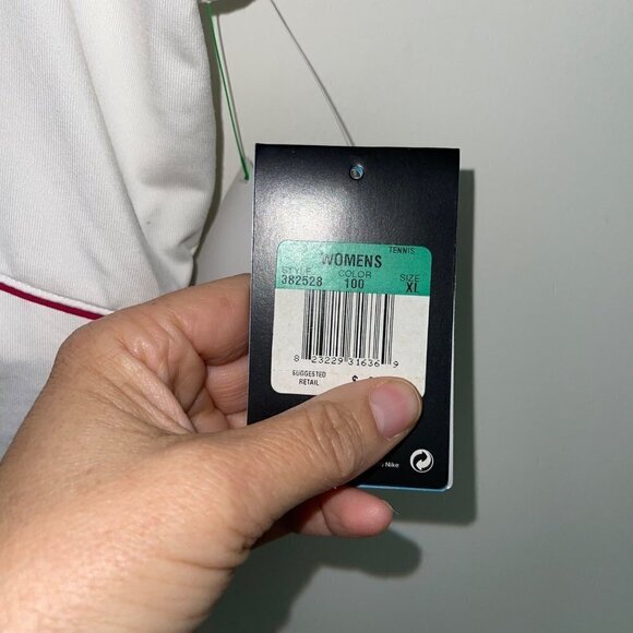 Nike Dri Fit Womens Wimby Tennis Dress Size XL White Red Serena Williams New - Picture 8 of 11